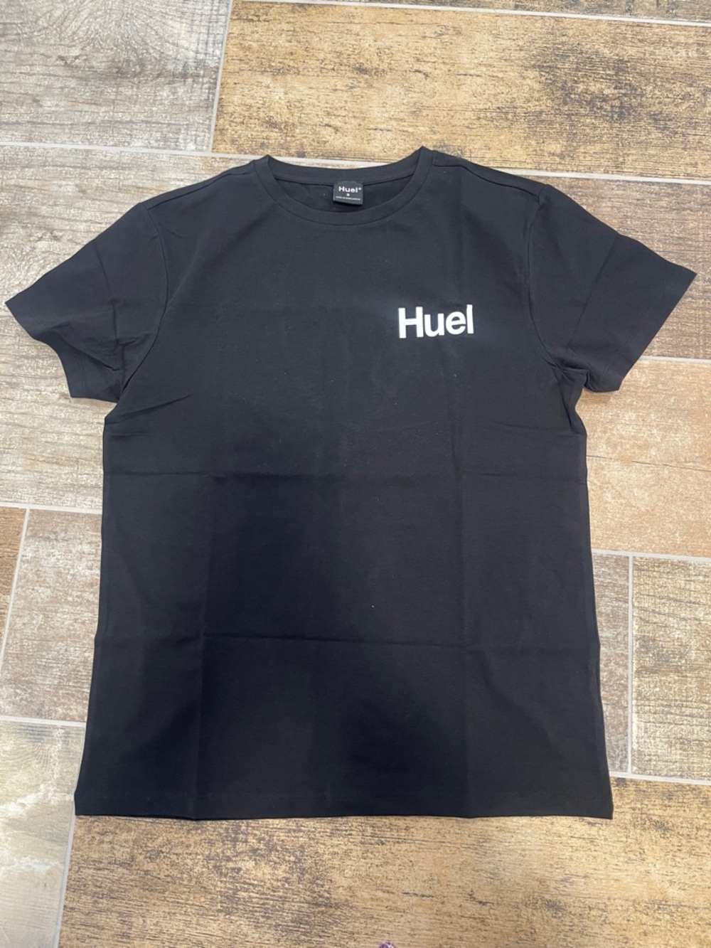 HUEL Men's Black Tee T-Shirt Crew Neck Short Sleeve Size Small S